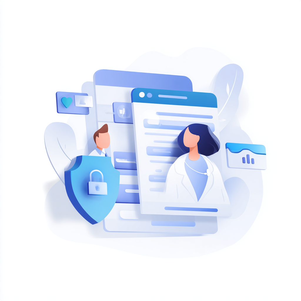 HIPAA privacy controls dashboard with data retention and audit settings